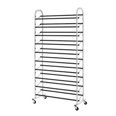 China Sustainable Factory Price Wholesale 10 Tiers Shoe Rack Organizer Stand 10 Layers Shoes Storage Shelf for sale