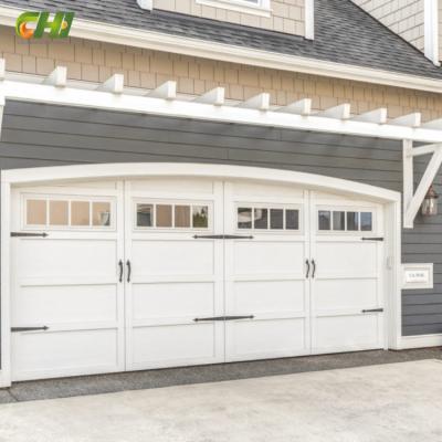 China 16x7 Steel Car Modern Automatic Bifold Door Garage Door Puertas De Garage Universal Electricas Overhead Garage Door Sale With Frame for sale