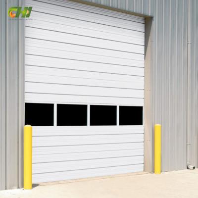 China Waterproof Industry Door Wide Span Roll Up Overhead Stainless Steel Commercial Metal Industrial Glass Curtain Door Door for sale