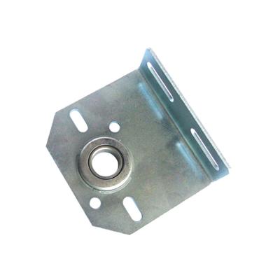 China Modern Commercial Garage Door Lower Lift Bearing Bracket Galvanized Steel Roller Bracket Accessories Garage Door Opener Upper Bracket for sale