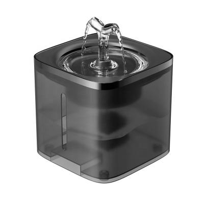 China 2021 New Design Square Automatic Pet Water Fountain Automatic for sale