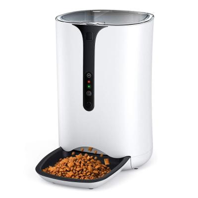 China Automatic Smart Feeder For Cat Dog Support 3D Size Batteries Cat Feeder Smart Wifi Auto Camera for sale