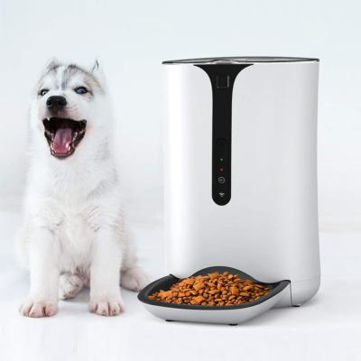 China Cat Dog Food Feeder Automatic 6L Smart Pet Food Dispenser With Camera for sale