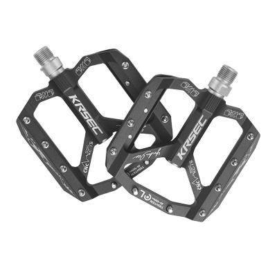 China Aluminum Alloy Anti-skid Wide-face Pedal Wide-face Pedal KRSEC Mountain Bike Road MTB Non-slip Sealed Gear Pedals for sale