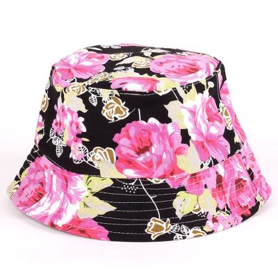 China Packable Women Canvas Character Outdoor Boonie Hat Breathable Summer Travel Beach Sun Bucket Hat for sale