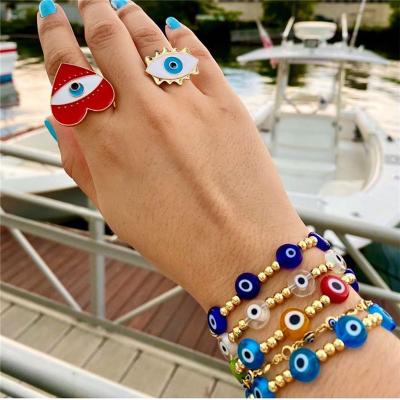 China Fashion Jewelry Handmade Bracelets Casual/Sporty Friendship Link Strand Bracelet For Women Girl for sale