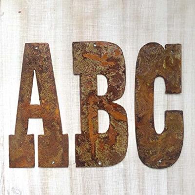 Κίνα Farmhouse Rustic Flat Metal Letters And Numbers Wall Art Decor Silhouette Art Deco προς πώληση