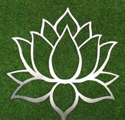 China Laser Wall Metal Artwork Cut Wall Hanging Lotus Flower Laser cutting Animal for sale