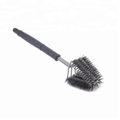 China Non-Stick BBQ Grill Brush Double Side Stainless Steel Wire Bristle Grill Cleaning Brush 18