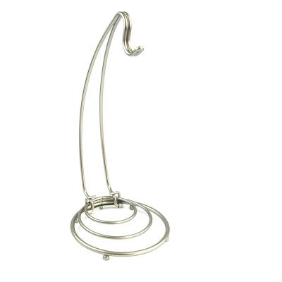 China Stocked Banana Hanger Rack Satin Wire Fruit Basket Metal With Nickel Finished for sale