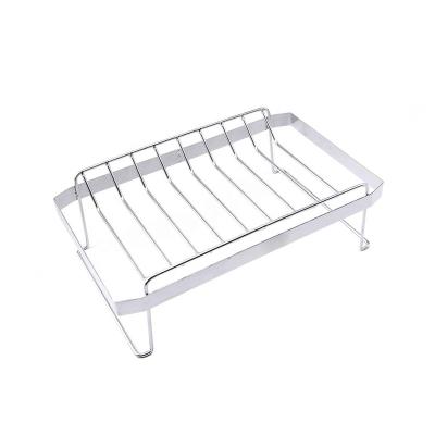 China Easily Cleaned BBQ Rib Rack - Non-Stick Rib Holder for Grilling Outdoor BBQ Accessories GRILL Grill Rack for sale