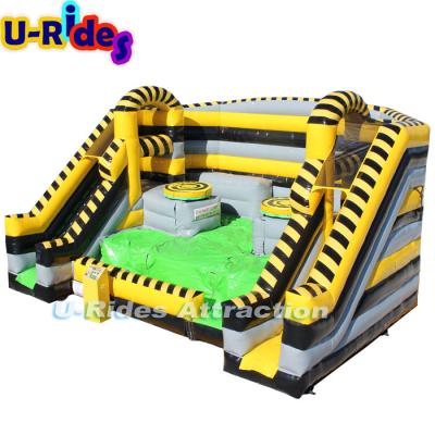 China PVC Giant Inflatable Toxic Tornado / Toxic Tornado Interactive Inflatable Obstacle Course Games For Adults for sale