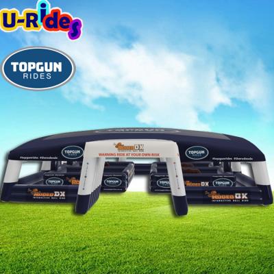 China PVC Automobile 4 Speed ​​Australian Design Crazy Mechanical Bull With Awning for sale