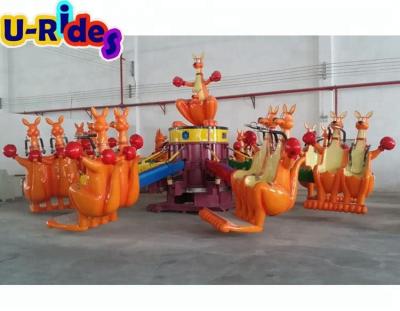 China Metal And Firberglass Funny Fun Ride Kangaroo Carousel Jumping Ride Kids for sale