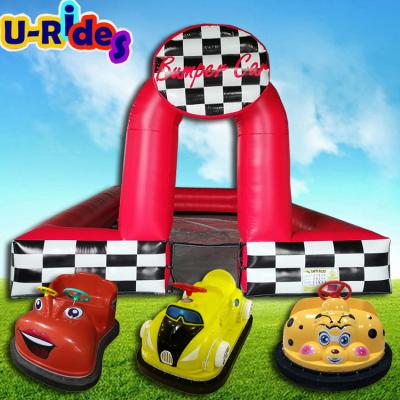 China PVC Kids Battery Bumper Car with Race Track for Amusement Park or Outdoor Playground Use for sale