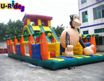 China PVC Monkey Inflatable Slide Fun Combo City As Sunjoy Inflatables for sale