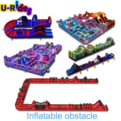 China Giant PVC Inflatable Combo Slide With Obstacle For Kid for sale