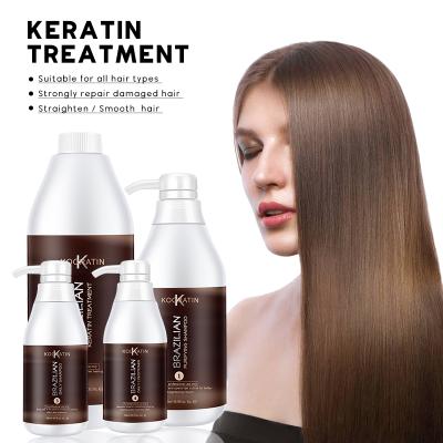 China New Natural Brazilian Silk Keratin Anti Curly Hair With Keratin Treatment Keratin Set for sale