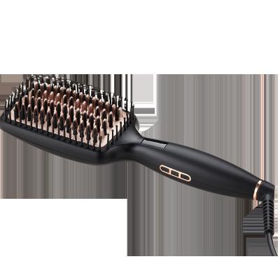 China 2021 New High Quality Ionic Function Professional Portable Hair Straightening Brush for sale