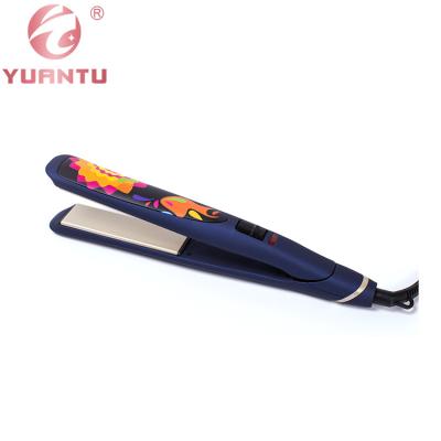 China Commercial curling flat iron for professional titanium flat hair iron hair straightener and curler for sale