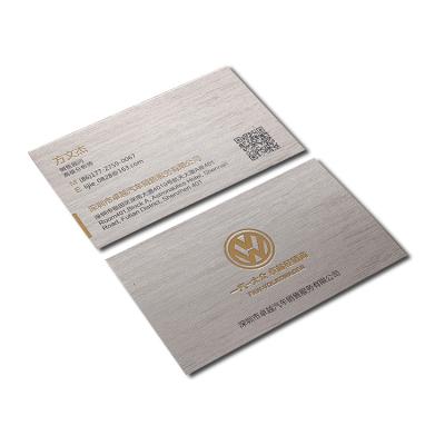 China Club/Advertising/Business/Creative Drawing Gloss Paper Effect Supermarket Metal Card Metal Luxury Gold Foil Printing Premium Business Cards for sale