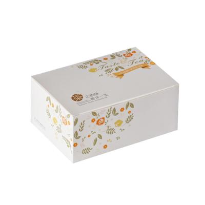 China Custom Recyclable Cheap Price Recyclable Colorful Matte Double Socket Tea Storage Packaging Paper Box for sale