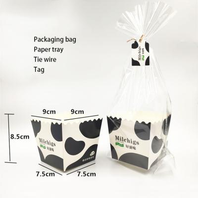 China Fashion Recyclable Custom Printing Unique Bread Shop Display Baking Packaging Box for sale