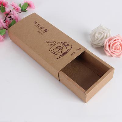 China Recyclable Factory Directly Supply Customized Size Good Quality Elegant Drawer Gift Packaging Kraft Paper Box for sale