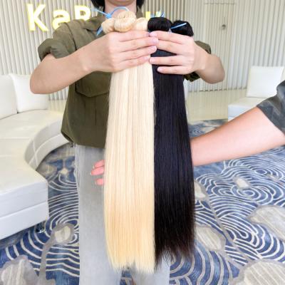 China KBLBest High Quality Raw Silky Straight Wave Southeast Asian Hair, Raw Double Drawn Virgin Hair Wholesale, 27 Piece Hair Ombre Blonde Hair for sale