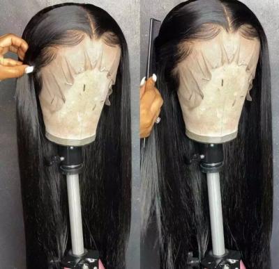 China Silky Straight Wave Long 30 Inch Hair Wigs For Black Women, Transparent Straight Curly Front Wigs Lace Front Hair With Baby Hair for sale