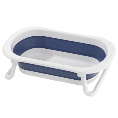 China Viable Folding Baby Bathtub Shower Basin Non-slip Household Thickening Large Newborn Children Bathing Tub for sale