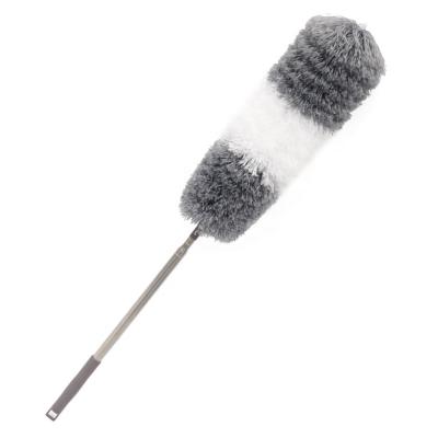 China Long Lasting 2.8M Long Retractable Microfiber Telescoping Bendable Cloth Feather Duster Gap Cleaning Brushes for sale