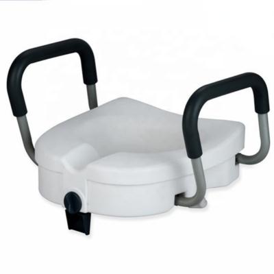 China Automatic Operation Removable Raised Toilet Seat With Arms Handles For Disability Assistant Elder Pregnant Lift Lifter for sale