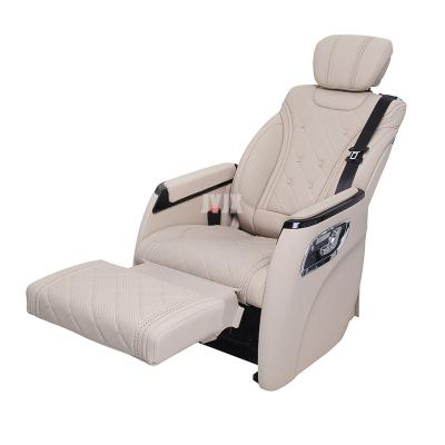 China Executive Leather Auto Seat JYJX078A VIP Van RV Auto Seat With Backrest Legrest Electric Massage v250 v260L for sale