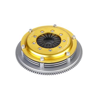 China 7.25'' Twin Plate Myvi Racing Clutch Kit Set Fit TOYOTA Myvi YRV-K3-VE1.3 1.5  Yellow for sale