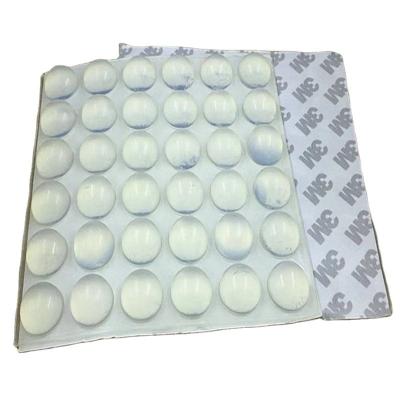 China Self Adhesive For Glass Cutting Protector Strong Grip Custom Pads Cushioning Stops Silicone Bumper Dots for sale