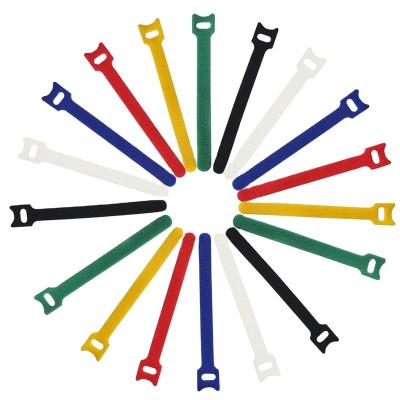 China Wire Containment Ultrathin Flexible Self Locking Self Locking Self Grabbing Multi Use Sticky Wire Colorful Strap Back To Back Cable Tie for sale