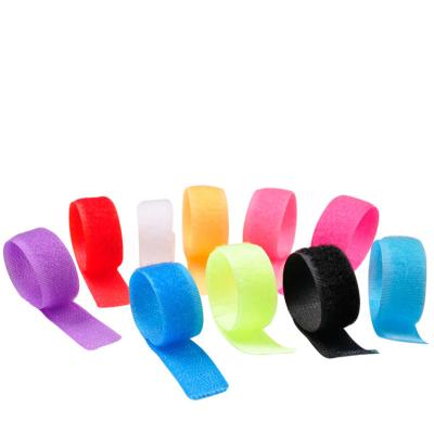 China Containment Cables Colorful Individual Reusable Wire Organizer Rope Holder Hook And Loop Tying Straps Cable Ties for sale