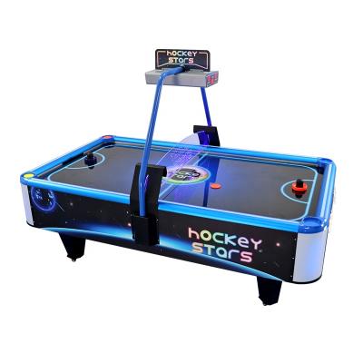 China Portable Acylic Material And Stars Air Hockey Arcade Machine Square Hockey Game Machine for sale