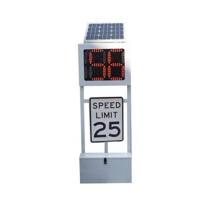 China Portable And Removable Speed ​​Radar Solar Power Trolley Type Sign for sale