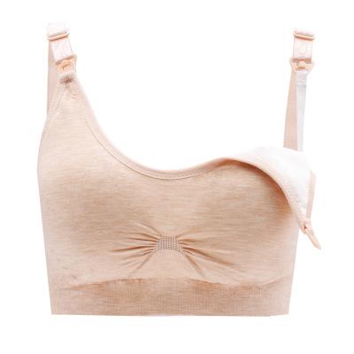 China Anti Allergy Cotton Good Quality Breat Bras Feeding Radio Seamless Nursing Bra Open Front Breathable Bra For Nursing Mother for sale