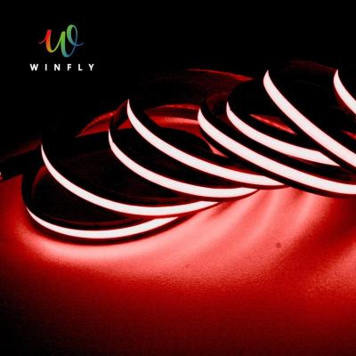 China China factory indoor and outdoor 5M/roll 12V 24V custom color flexible cob led strip light for birthday wedding party Christmas for sale