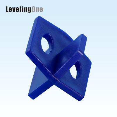 China Modern plastic tile spacer leveling system blue plastic spacers glue accoutic triangle tile for sale