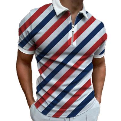 China 2023 other men's Personalized Polo fashion printed short sleeved polo shirt for sale