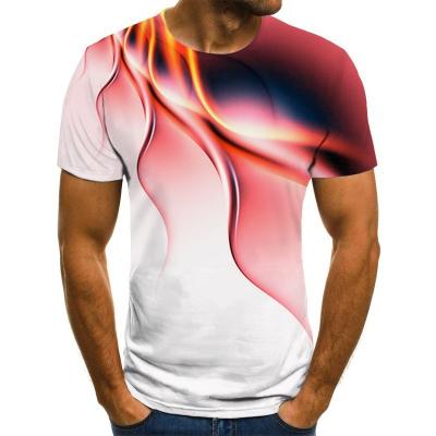 China Other Men's Fashion 3D Printed T-Shirt Around The Neck Short Sleeve T-Shirt for sale