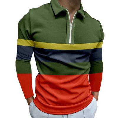 China Other Men's Personalized Polo Fashion Printed Long Sleeved Polo Personalized Custom Printing for sale