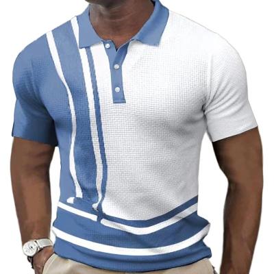 China Other 2023 European And American Customized 3D Polo Casual Short Sleeved Polo Shirt for sale