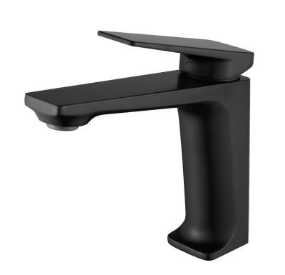 China Metered faucets black brass basin faucet tapn bathroom faucet waterfall for sale