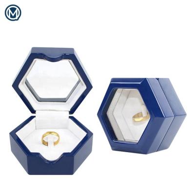 China MDF Luxury Handmade High Gloss Wooden Gift Box Lacquer Jewelry Box Custom Jewelry Storage Box for sale