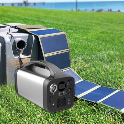 China Type C 800Watt Multi Functional Solar Generator Portable Self Driving Tour Camping Solar Panel Charge for sale